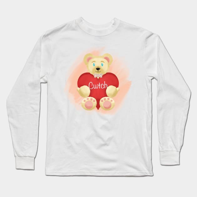 Cwtch from Azirabear Long Sleeve T-Shirt by AC Salva